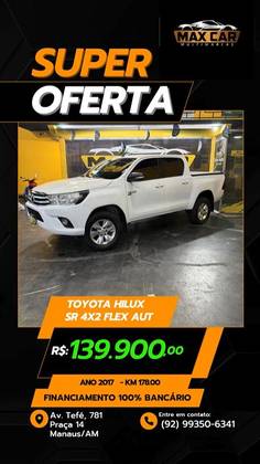 TOYOTA HILUX 2.7 SR 4X2 CD 16V FLEX 4P AUTOMÁTICO